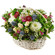 basket of chrysanthemums and roses. Croatia